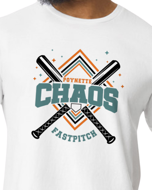 Chaos 10U (Hoodie, Tee, Crew, Long Sleeve) on White