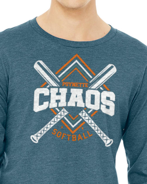Chaos 10U (Hoodie, Tee, Crew, Long Sleeve) on Teal