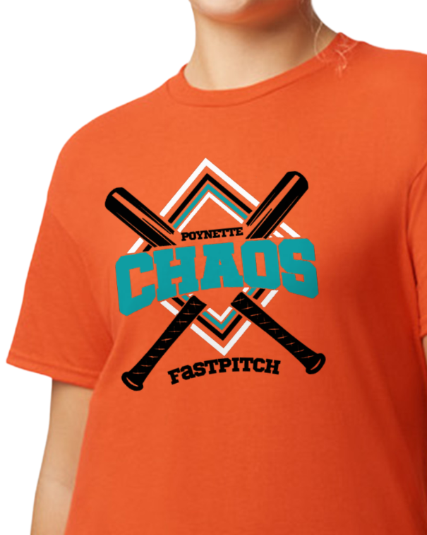 Chaos 10U (Hoodie, Tee, Crew, Long Sleeve) on Orange