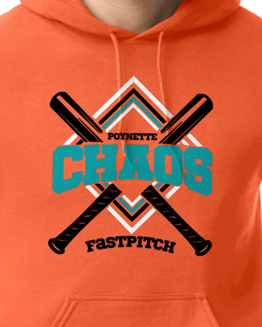 Chaos 10U (Hoodie, Tee, Crew, Long Sleeve) on Orange